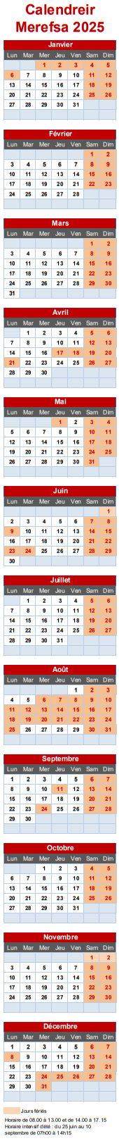 Calendreir 2025